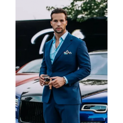 Tristan Tate Blue Suit